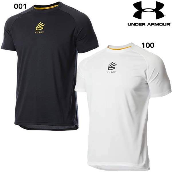 【ネコポス対応可】バスケットボール Tシャツ メンズ CURRY TECH SHORT SLEEVE T-SHIRT アンダーアーマー UNDER ARMOUR 半袖 Tシャツ 抗菌防臭 1371939