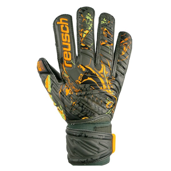 【ジュニア】 ロイシュ reusch アトラクト シルバー JR 5362015-5555 サッカー キーパーグローブ GKグローブ ゴールキーパー ブラック 子供用 