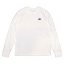【ネコポス送料無料】 ナイキ NIKE ロングスリーブ Tシャツ AR5194-100 ロンT 長袖 ワンポイント ホワイト|サッカーウェア・フットサルウェア|サッカー