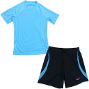 【上下セット】 ナイキ NIKE Dri-FIT ストライク ショートスリーブ トップ ショートパンツ 上下 DV9238/DV9277 練習着 ブルー|サッカーウェア・フットサルウェア|サッカー