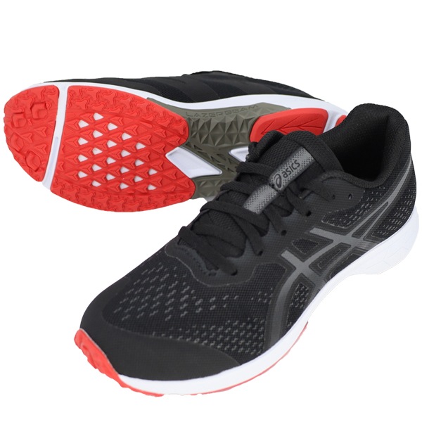 レーザービーム RH LAZERBEAM RH ジュニア ランニングシューズ アシックス asics 子供用 ひもタイプ 通学 運動会 マラソン 1154A144-001