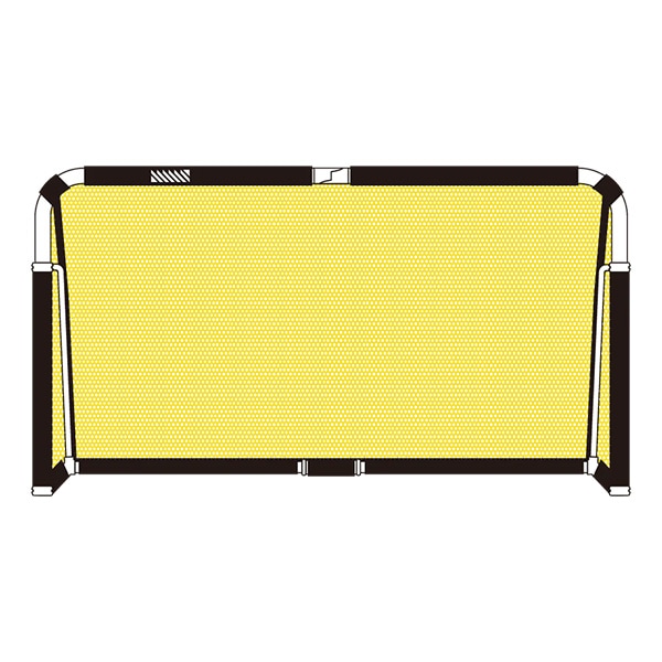 【メーカー取寄せ商品】フットボールギア footballgear クレイジーゴールプロ 190×105 MGX2010-YEL ミニゴール トレーニング用品 イエロー