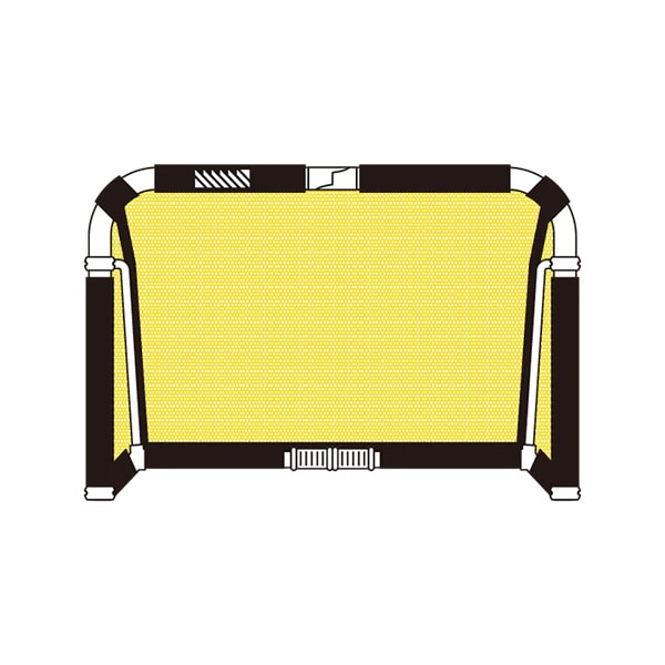 【メーカー取寄せ商品】フットボールギア footballgear クレイジーゴールミディアム 110×75 MGX-1175-YEL ミニゴール トレーニング用品 イエロー