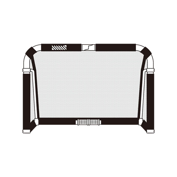 【メーカー取寄せ商品】フットボールギア footballgear クレイジーゴールミディアム 110×75 MGX-1175-WHT ミニゴール トレーニング用品 ホワイト