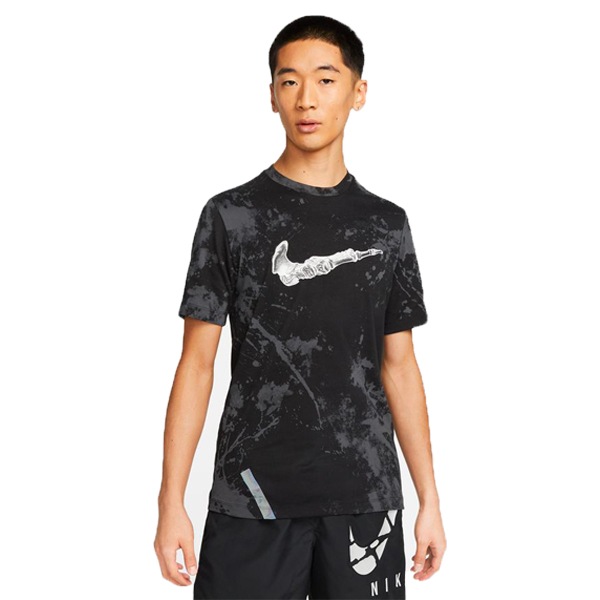 【ネコポス送料無料】NIKE ナイキ DF ラン ディビジョン SS Tシャツ AOP メンズ ランニングシャツ ブラック 黒 DZ2730-010