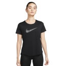 【ネコポス送料無料】ナイキ NIKE Dri-FIT スウッシュ ショートスリーブ ランニングトップ レディース 半袖シャツ FB4697-010|レディース一般アパレル|スポーツアパレル
