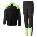 【ジュニア】プーマ PUMA INDIVIDUALCUP トレーニング 1/4 ジップ スウェット TRパンツ 上下 658679-658685-51 ジャージ上下 ブラック 子供用|JR.サッカーウ