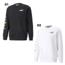 プーマ PUMA メンズ トレーナー クルーネック ロゴ リピート LOGO REPEAT GRAPHIC CR 長袖 ロングスリーブ トップス 674357|メンズ一般アパレル|スポーツアパレル