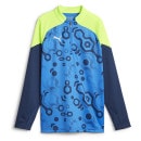 プーマ PUMA ジュニア INDIVIDUALCUP 1/4 ジップトップ JR 658882-54 トレーニングトップ ブルー 子供用|JR.サッカーウェア・フットサルウェア|サッカー