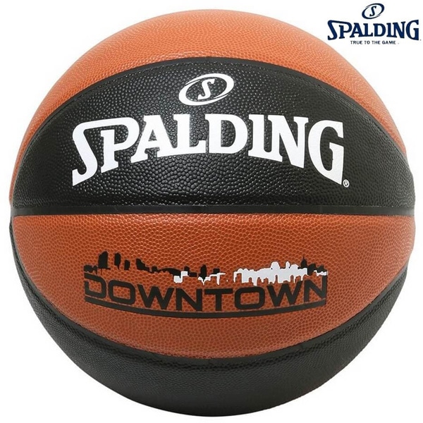 スポルディング SPALDING バスケットボール 76715J ダウンタウン 合成皮革 ７号球 ブラウン ブラック 男子 一般用