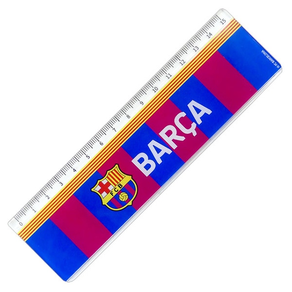 バルセロナ オフィシャル  FCB 定規 BCN34170 サポーターグッズ 文房具 15cm定規