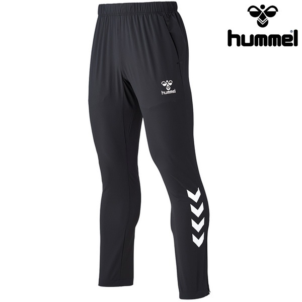 ヒュンメル hummel メンズ ウーブントレーニングパンツ セミワイドストレート 24SS HAW2122P ロングパンツ ジャージ