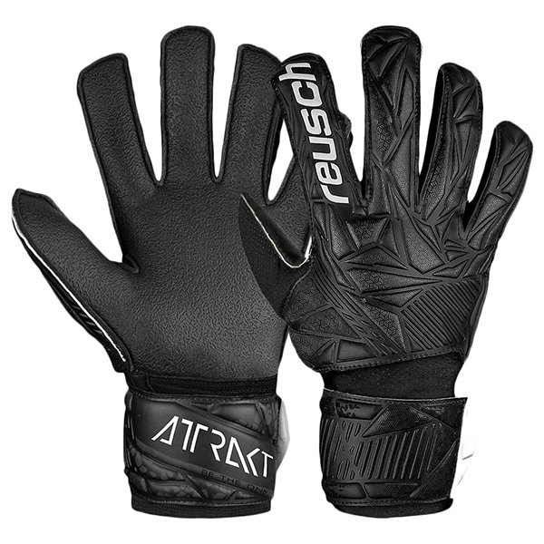 【ジュニア】 ロイシュ reusch アトラクト レジスト 5462615-7700 GKグローブ ブラック