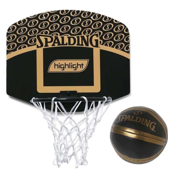 スポルディング SPALDING バスケットボール マイクロミニ ゴールドハイライト 壁掛けゴール キッズ用ゴール ボール付き 79-014J