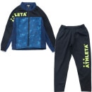 【ジュニア】アスレタ ATHLETA トレーニングウェア上下セット FTB24J-JRSY ジャージ ブラック 子供用|JR.サッカーウェア・フットサルウェア|サッカー
