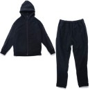 アスレタ ATHLETA 裏起毛 スウェット上下セット FUK24-SWT カジュアル 移動着 ブラック メンズ|サッカーウェア・フットサルウェア|サッカー