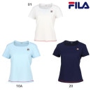 【ネコポス送料無料】フィラ FILA テニス サッカーストライプ スクエアネックシャツ ゲームシャツ レディース ウィメンズ VL2847|ウェア|テニス/ソフトテニス