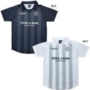 【ネコポス送料無料】 アールズコート Earls Court プラクティスシャツ STING COLLAR STRIPE EC-SG014 半袖 練習着 襟付き メンズ|サッカーウェア・フットサルウェ