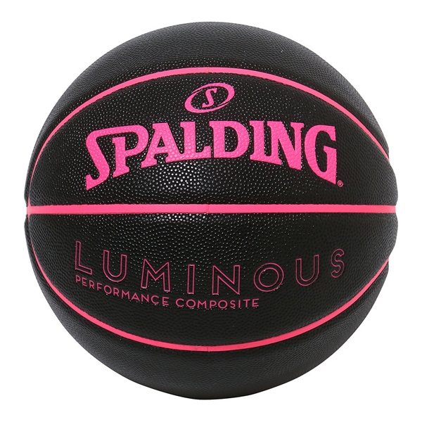 スポルディング SPALDING バスケットボール ルミナス コンポジット ブラックxピンク 6号球 77-845J