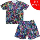 【上下セット】 アールズコート Earls Court PSYCHEDELIC プラ上下 EC-SG025/EC-SG026 プラシャツ プラパン 練習着 メンズ|サッカーウェア・フットサルウェア|サ