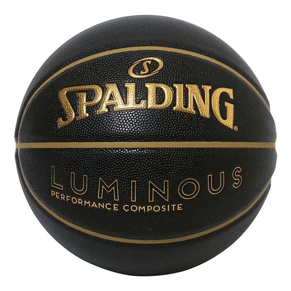 スポルティング SPALDING バスケットボール ルミナス コンポジット ブラック×ゴールド 7号球 77847J 男子一般用