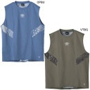 【ネコポス送料無料】 アンブロ umbro THE THIRD by UMBRO メッシュコンビノースリーブシャツ UUUXJA61 インナー プラシャツ メンズ|サッカーウェア・フットサルウェア|サ