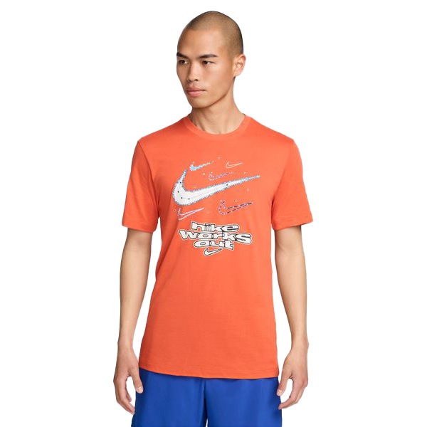 【ネコポス送料無料】ナイキ NIKE メンズ Tシャツ AS M NK メンポリ24SU FV8373-809 半袖 スポーツウェア カジュアルウェア レッド