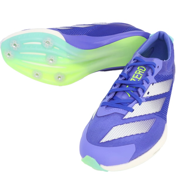 アディダス adidas メンズ レディース ランニングスパイク ADIZERO FINESSE IH2486 陸上トラック 陸上競技用 ブルー