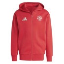 マンチェスターユナイテッド MUN 2024-25 アンセムジャケット JNP56-IT4187 ジップ パーカー フード レッド アディダス adidas|サッカーウェア・フットサルウェア|サッカー