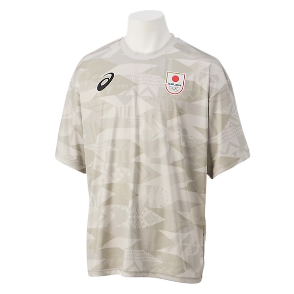 アシックス asics 半袖シャツ ビッグシルエット TEAM JAPAN パリ 2024 オフィシャルスポーツウエア レプリカ 2033B851