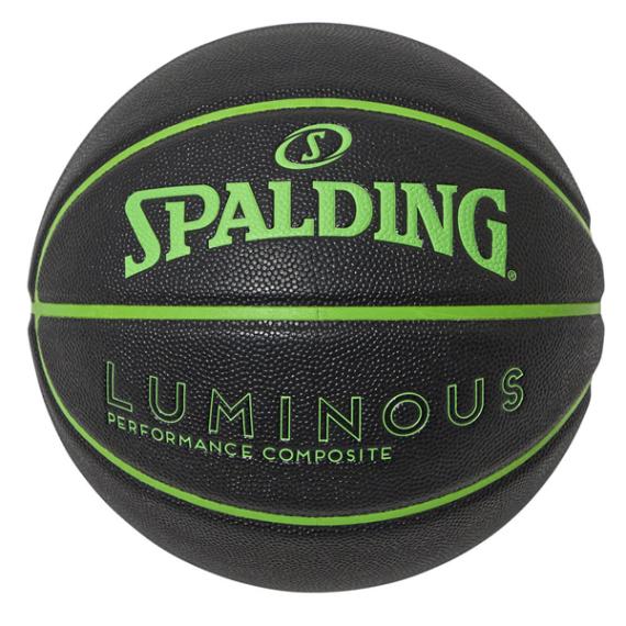 スポルディング SPALDING バスケットボール ルミナス コンポジット ブラック×グリーン 7号球 77-848J