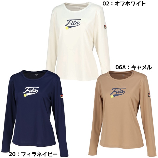 FILA テニスウェア ホワイト レース袖 楽天市場】テニス フィラ ロングスリーブシャツ レディース