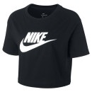 【ネコポス送料無料】ナイキ NIKE レディース Tシャツ スポーツウェア エッセンシャル 綿 BV6176-010 ウィメンズ クロップド Tシャツ|レディースランニングアパレル|ランニング