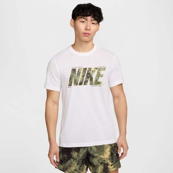 ナイキ NIKE メンズ Tシャツ Dri-FIT フィットネス Tシャツ FZ8039-100 カモ 半袖