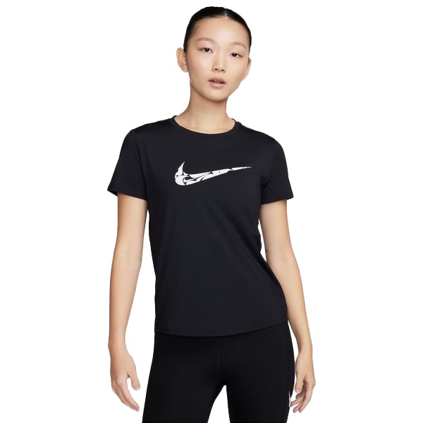 ナイキ NIKE レディース ランニングシャツ 半袖 WS ワン スウッシュS/S 24SU FN2619-010 トレーニングウェア ブラック