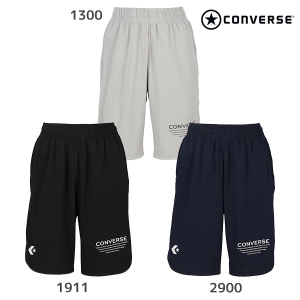CONVERSE ジュニア プラクティスパンツ(ポケット付き) 130-160cm 子供服 ショートパンツ 吸汗速乾 ミニバス バスケットボール スポーツウェア 子ども用