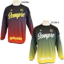 【ネコポス送料無料】 ゴレアドール goleador グラデーション Sempre プラクティス ロングシャツ G-2603 練習着 長袖 メンズ|サッカーウェア・フットサルウェア|サッカー