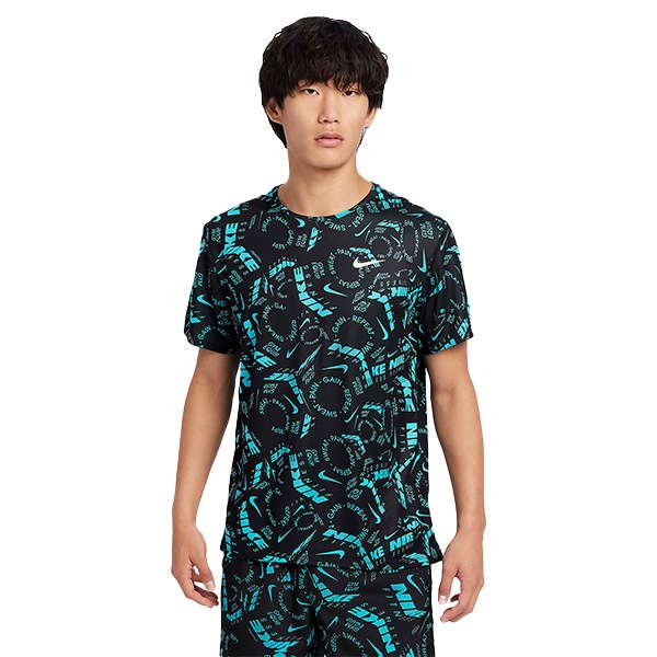 ナイキ メンズ ドライフット マイラー AOP 半袖 Tシャツ トップ FZ1087-345