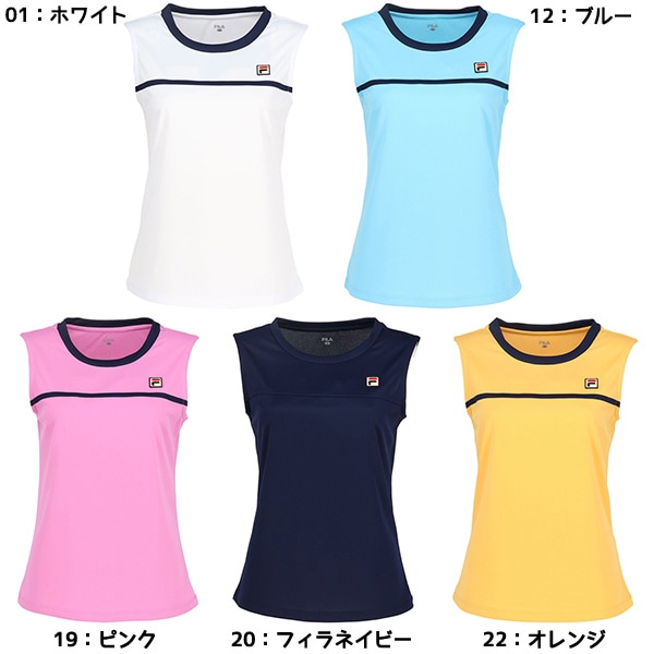 【新品、未使用】フィラ FILA テニスウェア ノースリーブ テニス/ソフトテニス,ウェアの【ネコポス送料無料】フィラ FILA