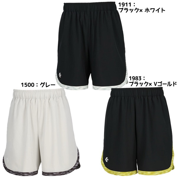 コンバース CONVERSE バスケットボール パンツ 裾 ライングラフィック  CBG251852 ゴールドシリーズ プラクティスパンツ
