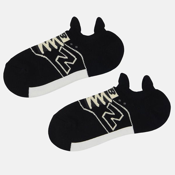 【メール便対応】ニューバランス New balance Socks 9011 スニーカー柄パイルソックス LAS35701-BK