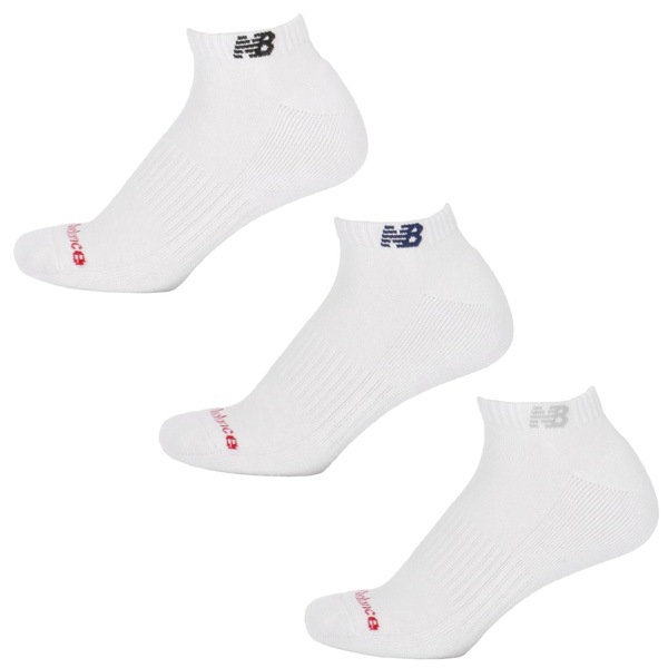 【メール便対応】ニューバランス New balance Socks 9011 ショートレングス3Pソックス LAS55636-WT