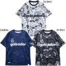 【ネコポス送料無料】 ゴレアドール goleador Novo oficial camouflage プラシャツ G-2626 プラクティスシャツ 半袖 練習着 メンズ|サッカーウェア・フットサルウェ