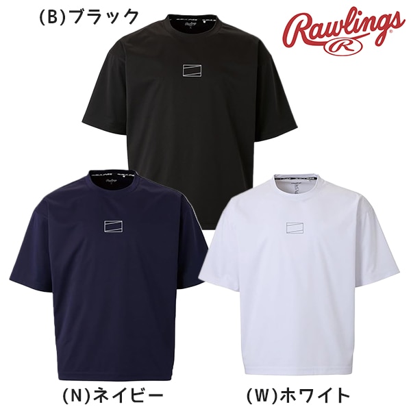 野球 RAWLINGS ローリングス ウインドブロック ショートスリーブ クルーネックレイヤー 半袖 AOS15S04
