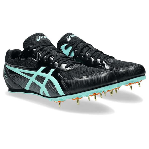 【予約販売】アシックス asics メンズ レディース 陸上スパイク 短距離 中距離 走幅跳 EFFORT 13 エフォート13 1093A167-004 土 トラック兼用 ブラック