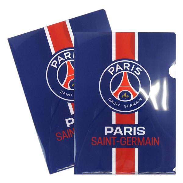 パリサンジェルマン オフィシャル クリアファイル 2枚組 PSG54722 サッカー リーグアン サポーターグッズ 文房具