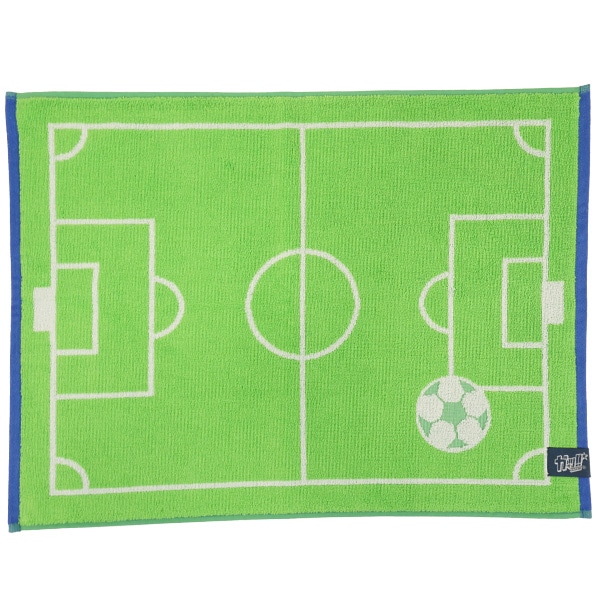 ガッツ！！ サッカー部 バスマット C-213 サッカー フットサル タオル グリーン 45×60cm