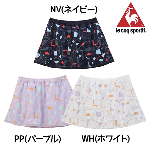 le coq sportif ルコックスポルティフ テニス スコート レディース リバーシブル ゲーム スコート UVカット JTA公認 試合 練習 QTWXJE04