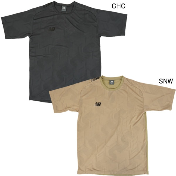 ニューバランス New Balance Black Out Knit Short Sleeve T-Shirt AMT55204 サッカー フットサル プラクティスシャツ 半袖 練習着 メンズ