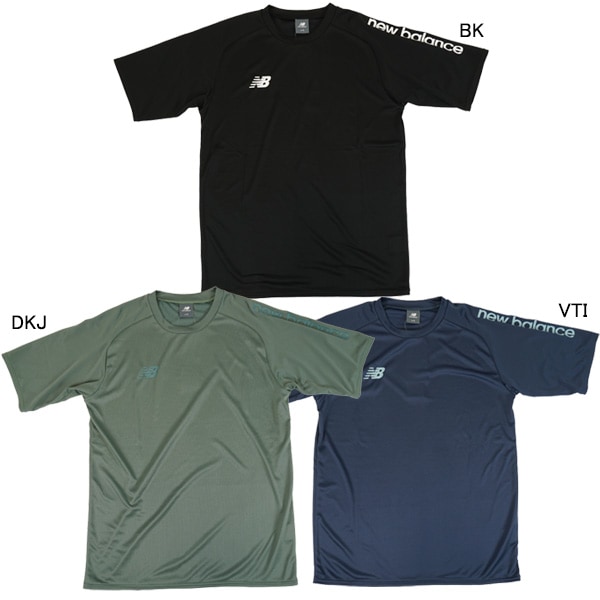 【ネコポス送料無料】 ニューバランス New Balance Black Out Fun & Play EditionショートスリーブTシャツ AMT55211 サッカー フットサル プラシャツ メンズ